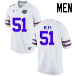 Men's Florida Gators #51 Antonio Riles NCAA Nike White Authentic Stitched College Football Jersey JGE2362WF